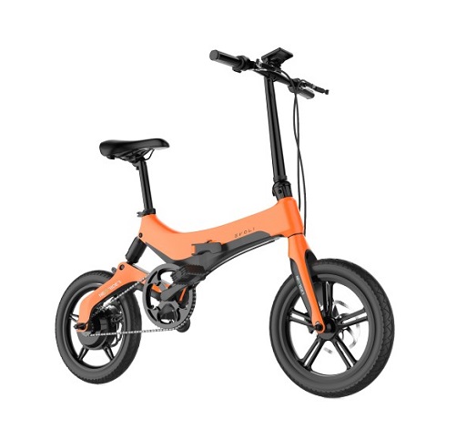 EVOLI Vélo à Assistance Electrique Pliable - 16 Pouces - Moteur 250 W Batterie 5.2 Ah (LG)